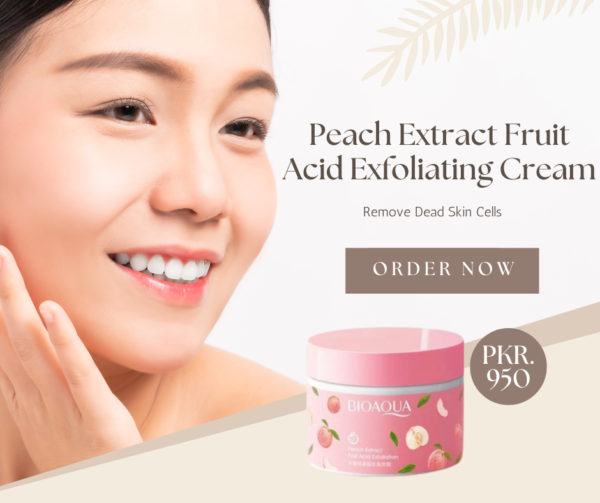 Bioaqua Peach Extract Fruit Acid Exfoliating Face Gel Cream 140g - Image 2